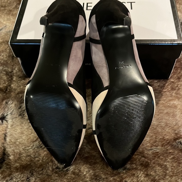 Nine West geometric pattern suede heels - Picture 4 of 7